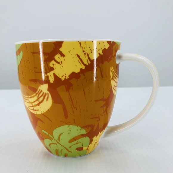 Starbucks Mug 2006 Tropical Hawaiian Banana Leaf